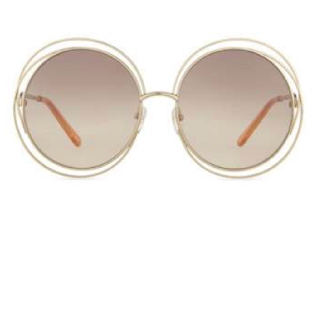 Chloe Carlina gold round glasses. Like new.